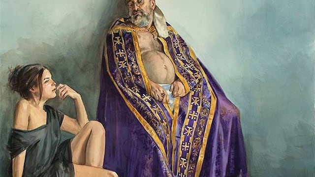 Pintura de nombre After, del artista colombiano Darío Ortiz Robledo.