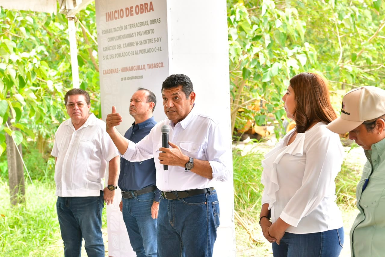 Tabasco destina mil millones de pesos a caminos en 2026
