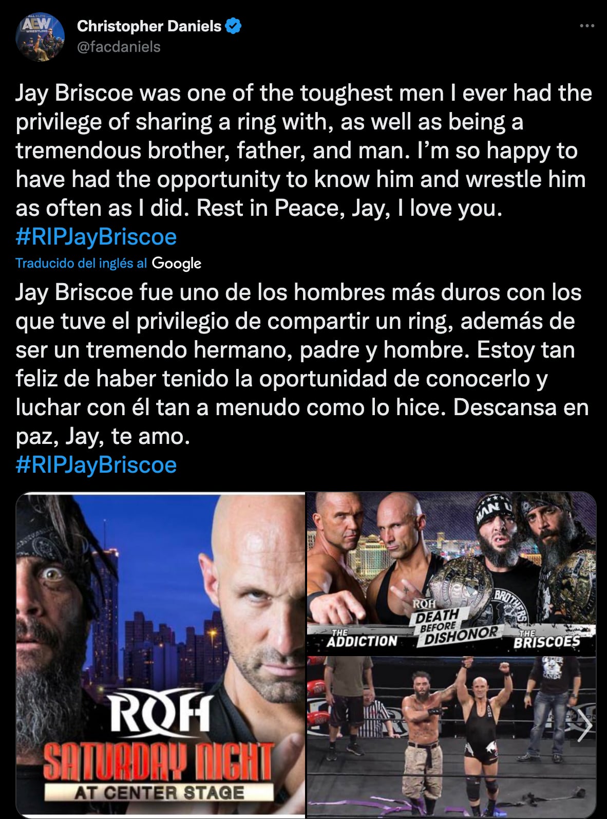 Muerte Jay Briscoe