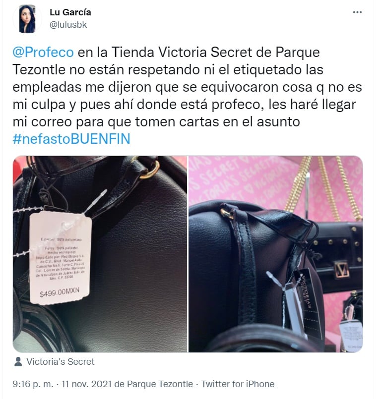 Exhiben a Victoria's Secret