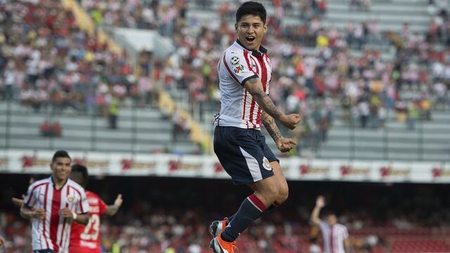 ‘Chofis’ López festeja gol en Veracruz.