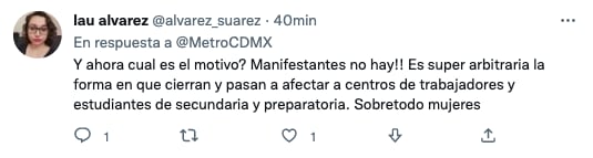 Quejas de usuarios por el cierre de la estación Zócalo-Tenochtitlán de la línea 2