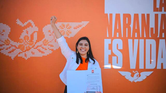 Vida Gómez Herrera, candidata de Movimiento Ciudadano al gobierno de Yucatán
