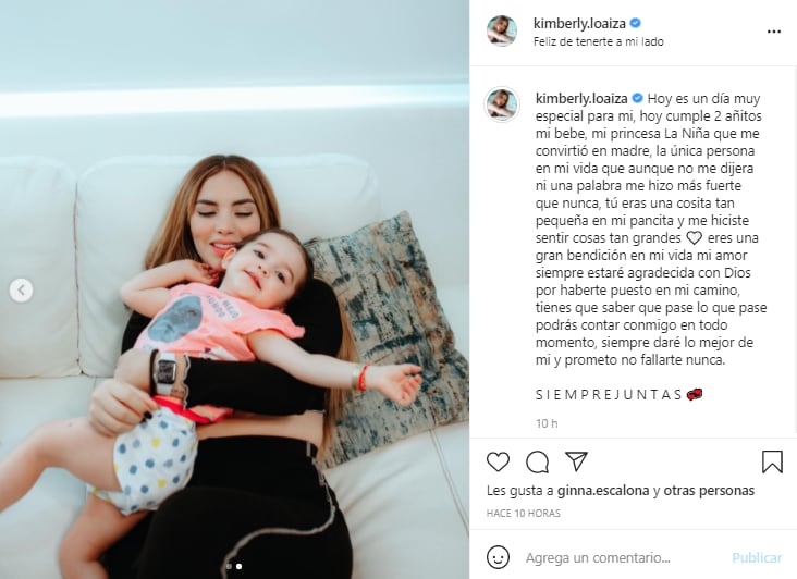 Instagram; Kimberly Loaiza festeja el cumpleaños de su hija Kima Sofía.