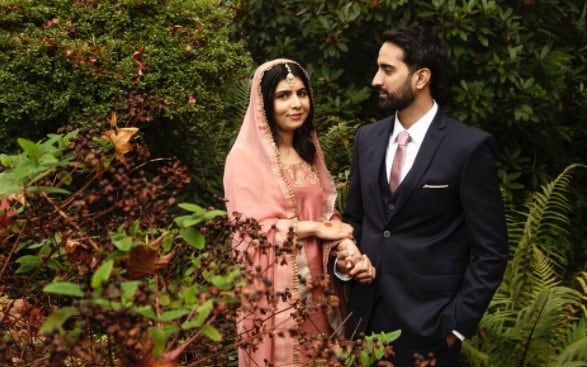 Malala Yousafzai y su prometido Asser Malik
