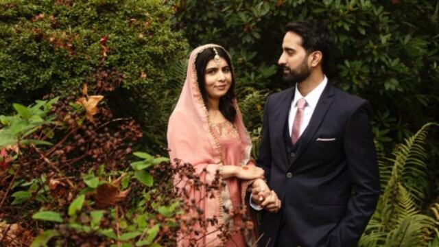 Malala Yousafzai y su prometido Asser Malik
