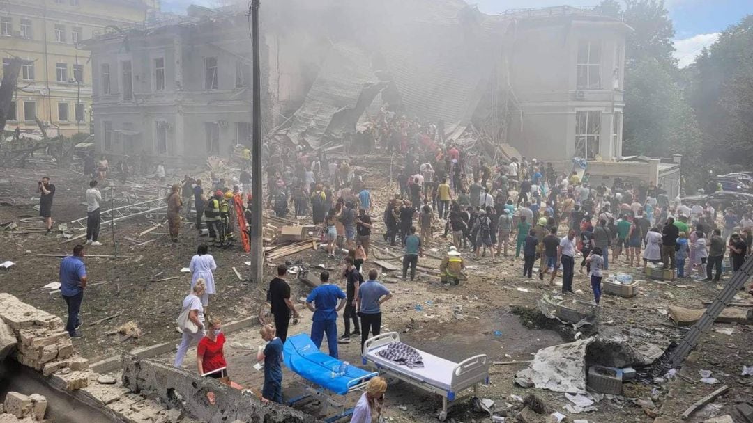 Duro ataque ruso a Hospital de Kiev deja varios muertos