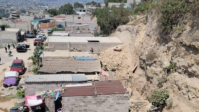 Deslave en colonia Adolfo López Mateos, Chimalhuacán