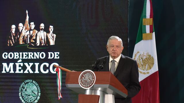 El presidente López Obrador en conferencia de prensa