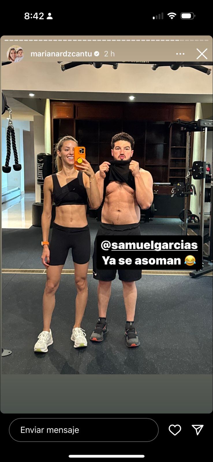 Samuel García y Mariana Rodríguez presumen “sus cuadritos” en el gimnasio pese a derrota en las elecciones México 2024