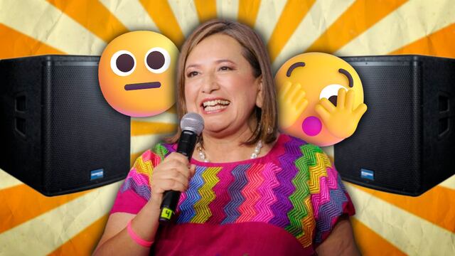 Xóchitl Gálvez sigue salada, le falló el audio en su cierre de precampaña