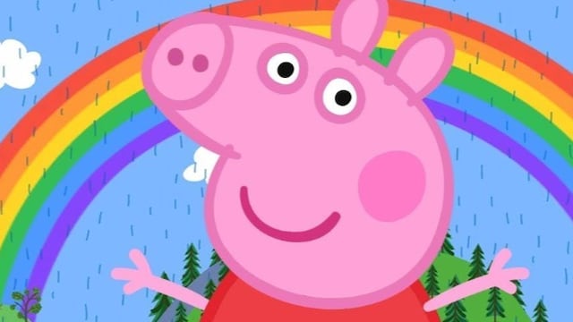 El arcoíris de Peppa Pig y George