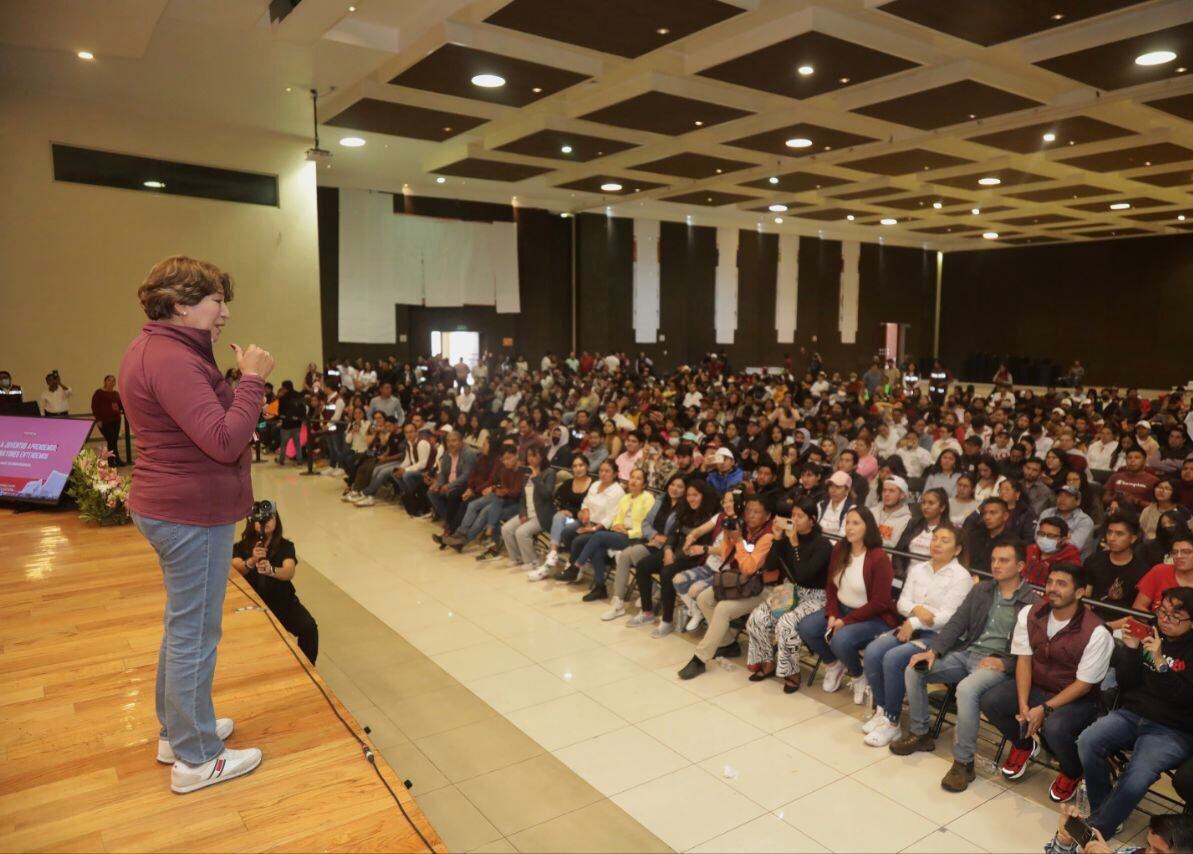 Delfina Gómez: jóvenes mexiquenses, fundamentales para reconstruir los ideales de cambio en el Estado de México