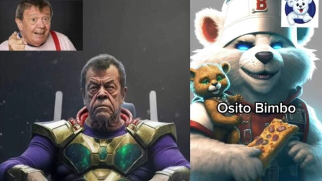 Chabelo y el Osito Bimbo en inteligencia artificial