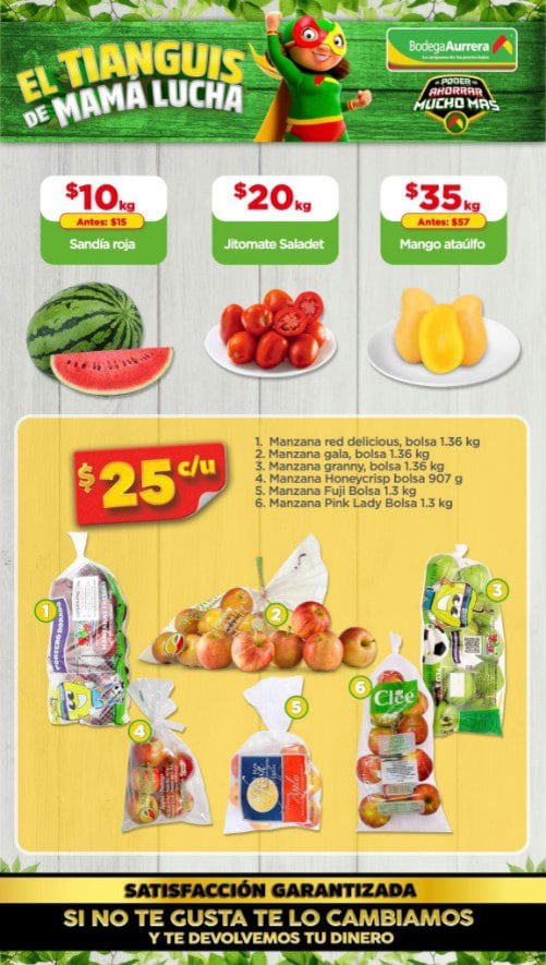 Bodega Aurrerá tianguis de frutas y verduras 4 al 7 de marzo 2024: Estas son las mejores ofertas