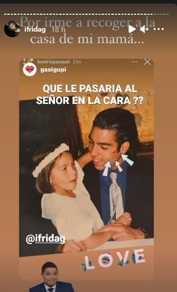 Historia de Frida Sofía en Instagram