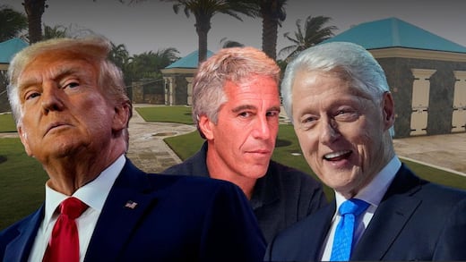 Trump rompe el silencio sobre las fotos de Clinton con Epstein