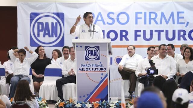 Jorge Luis Preciado en la Reunión Plenaria de Senadores del PAN. Foto: PAN/Cuartoscuro
