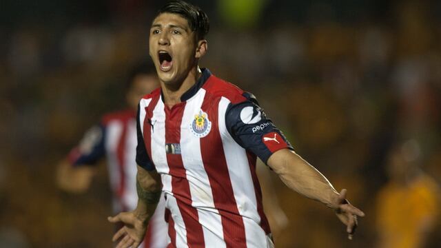 Alan Pulido marcó el primer gol en la final de vuelta ante Tigres