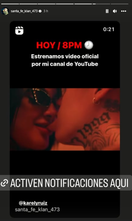 Estreno de 'Sabes', canción de Santa Fe Klan y Karely Ruiz.