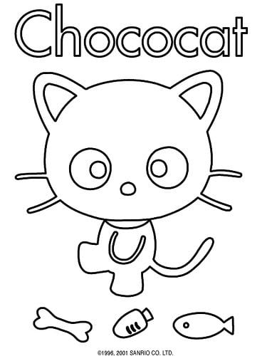 Dibujos de Chococat para colorear