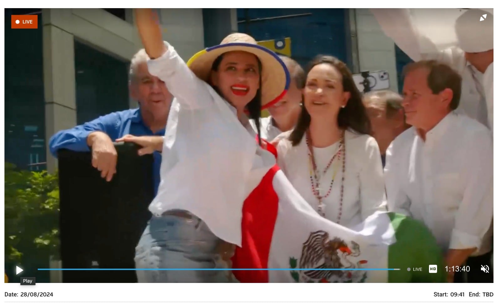 Sandra Cuevas apoya a oposición en Venezuela