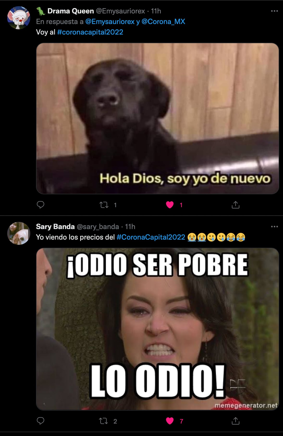 Memes Corona Capital 2022