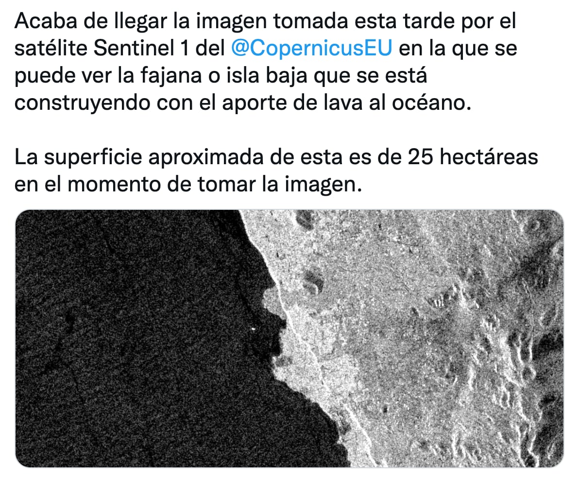 Isla baja del volcán de La Palma