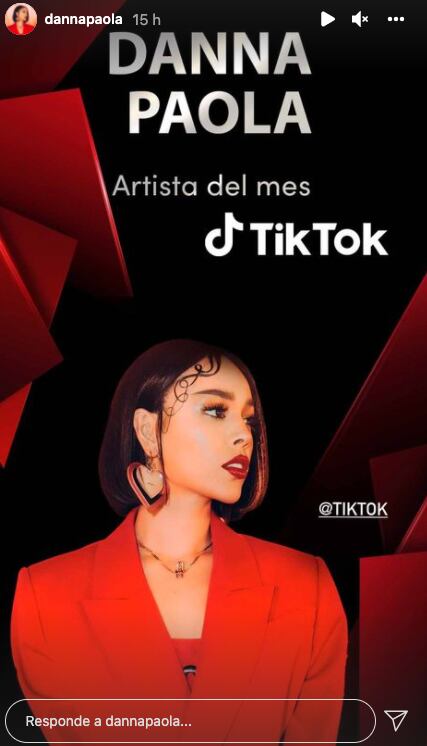 Danna Paola es la artista del mes en TikTok