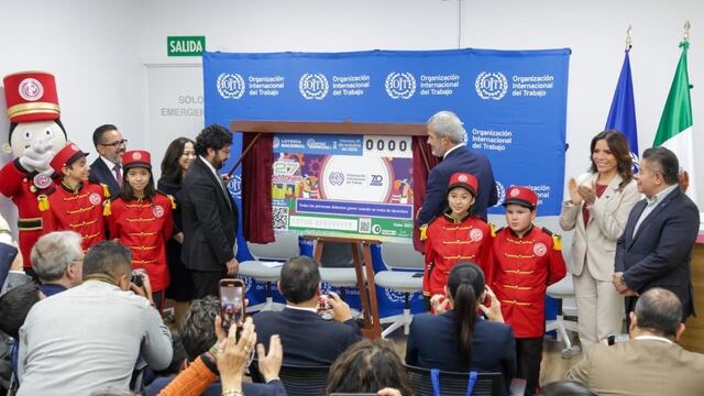 El billete de del homenaje a los 70 años de la OIT en México y ofrece un Premio Mayor de 27 millones de pesos en dos series