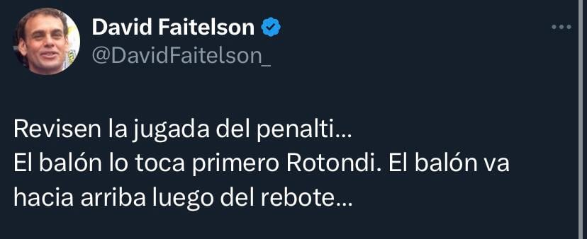 Faitelson sobre el arbitraje y América.