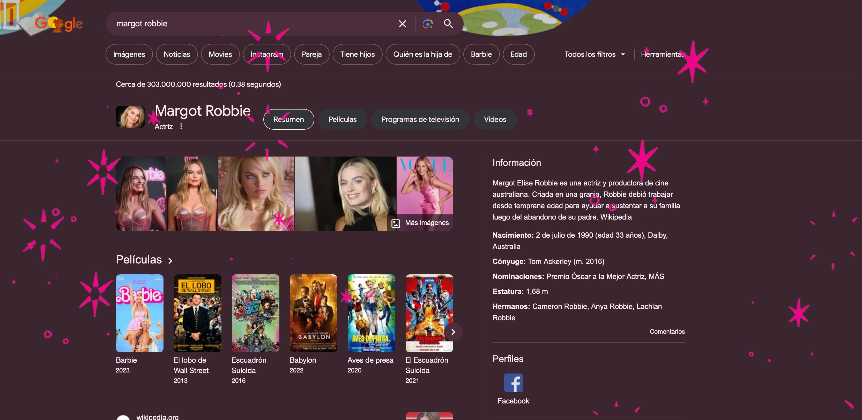 ¿Ya buscaste Margot Robbie o Ryan Gosling? Google los transforma en los auténticos Barbie y Ken