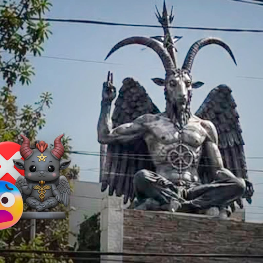 Polémica en Jardines del Pedregal: vecinos exigen que retiren una estatua de Baphomet