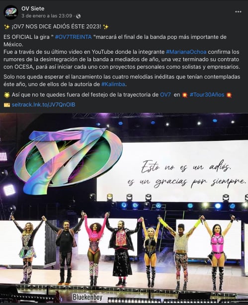 Gira Treinta de OV7 llegará a su final este 2023
