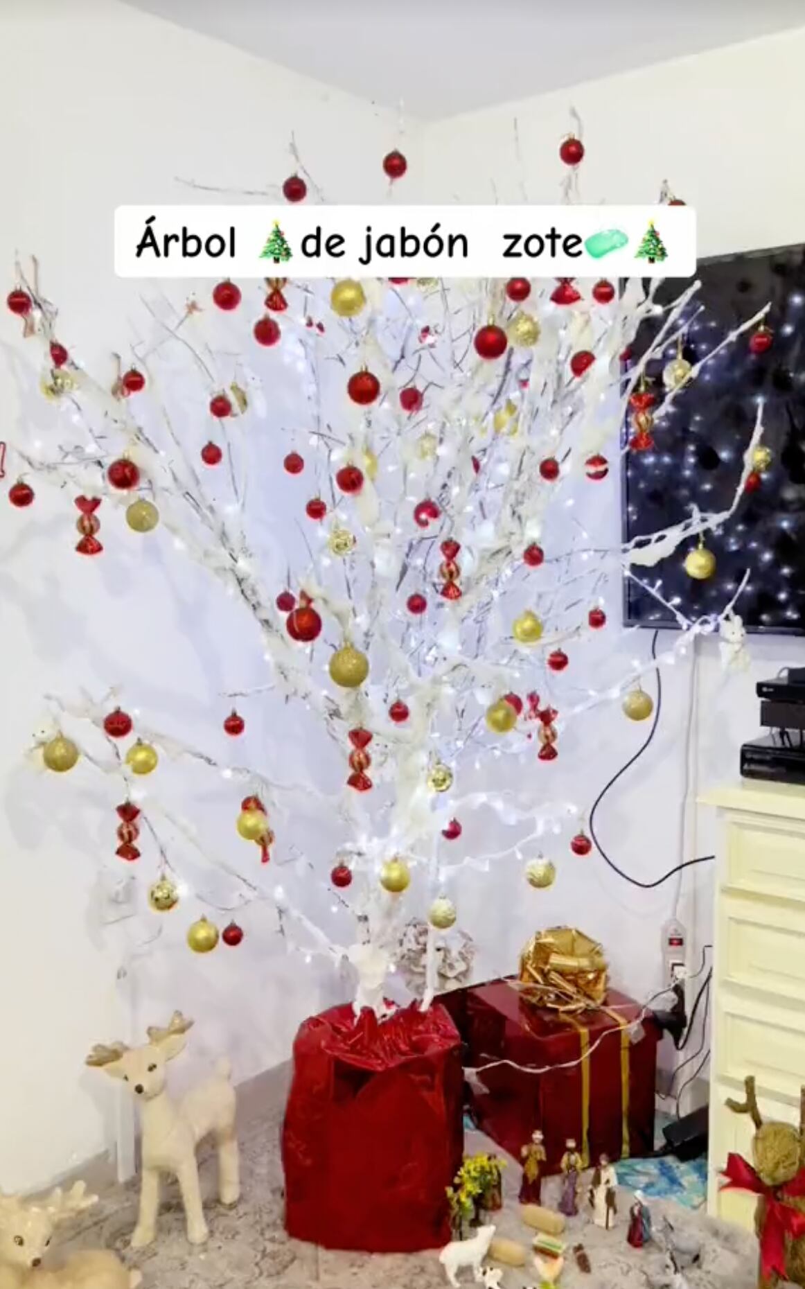 VIDEO: Se pone creativa con tutorial de árbol de Navidad hecho con jabón Zote para TikTok