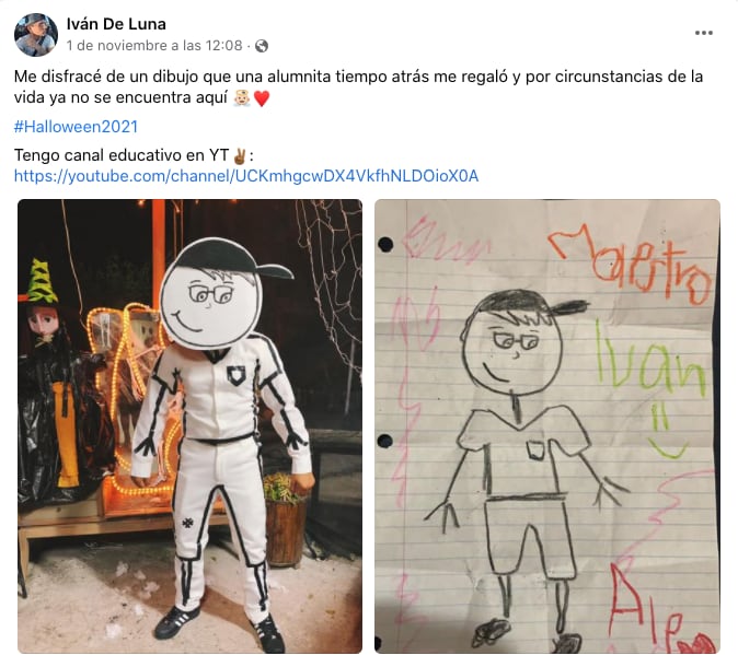 Disfraz de dibujo