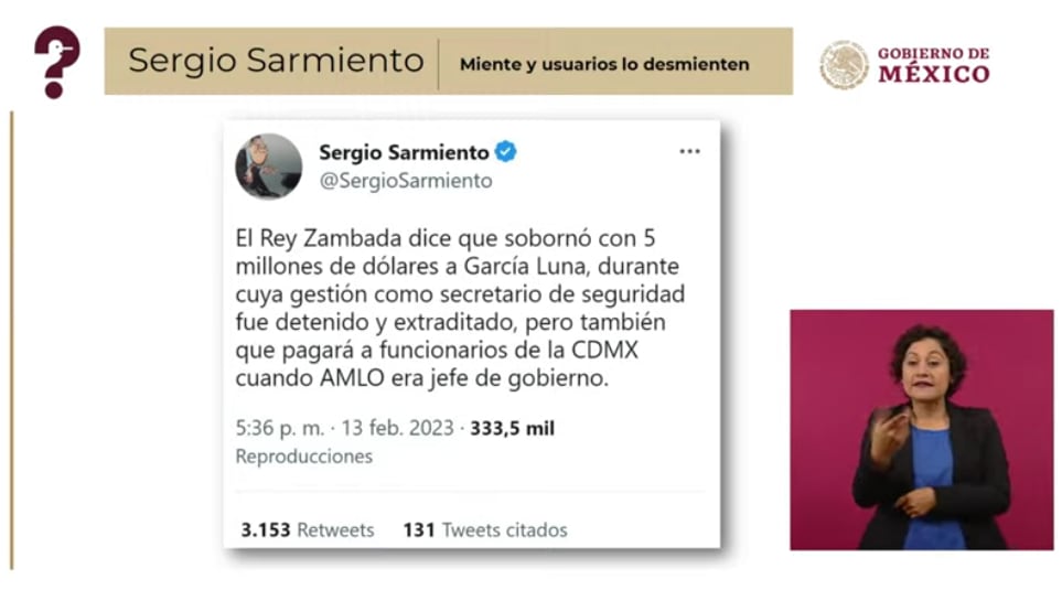 Quién es quién en las mentiras de la semana 15 de febrero