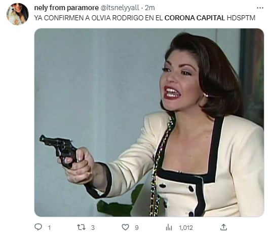 Memes por el cartel del Corona Capital 2023