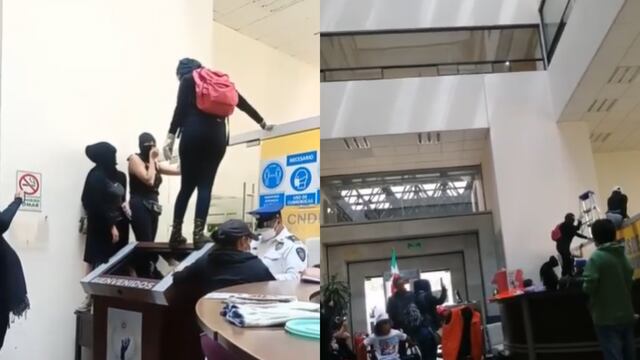 Feministas toman CNDH