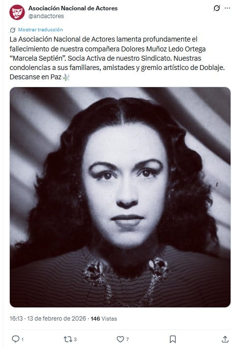¿De qué murió Dolores Muñoz Ledo Ortega?