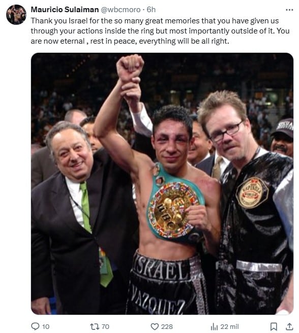 Muere el boxeador mexicano Israel ‘Magnífico’ Vázquez