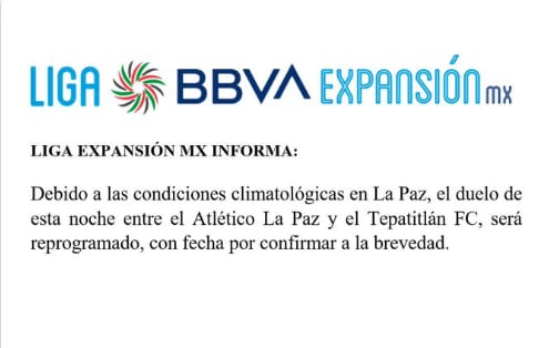 Liga de Expansión comunicado (Foto: Captura de Twitter)