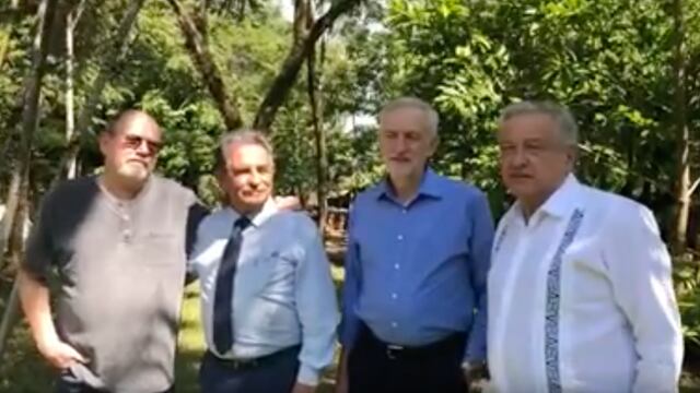 AMLO recibe a Jeremy Corbyn