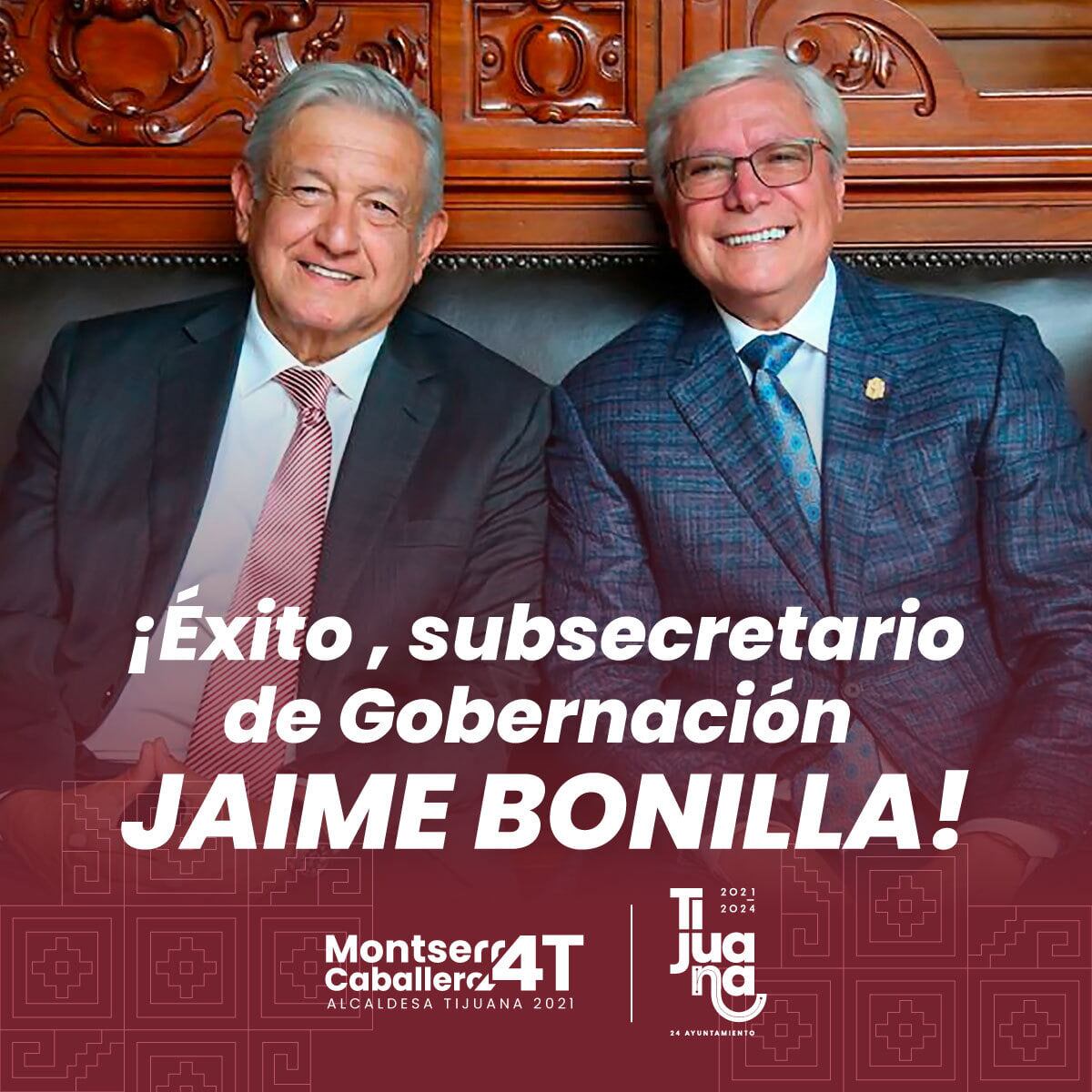 Jaime Bonilla será el nuevo subsecretario de Gobernación