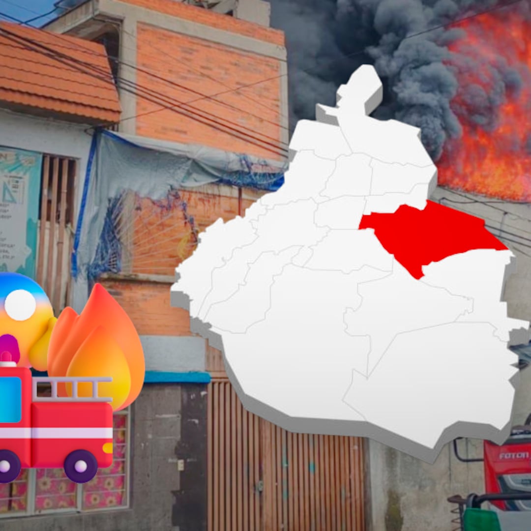 Incendio consume bodega recicladora en Santa María Aztahuacán, Iztapalapa