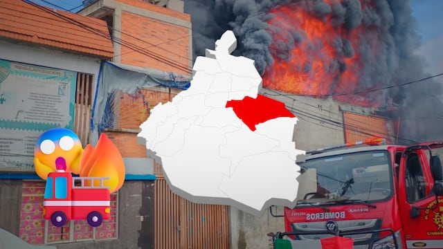 Incendio consume bodega recicladora en Santa María Aztahuacán, Iztapalapa
