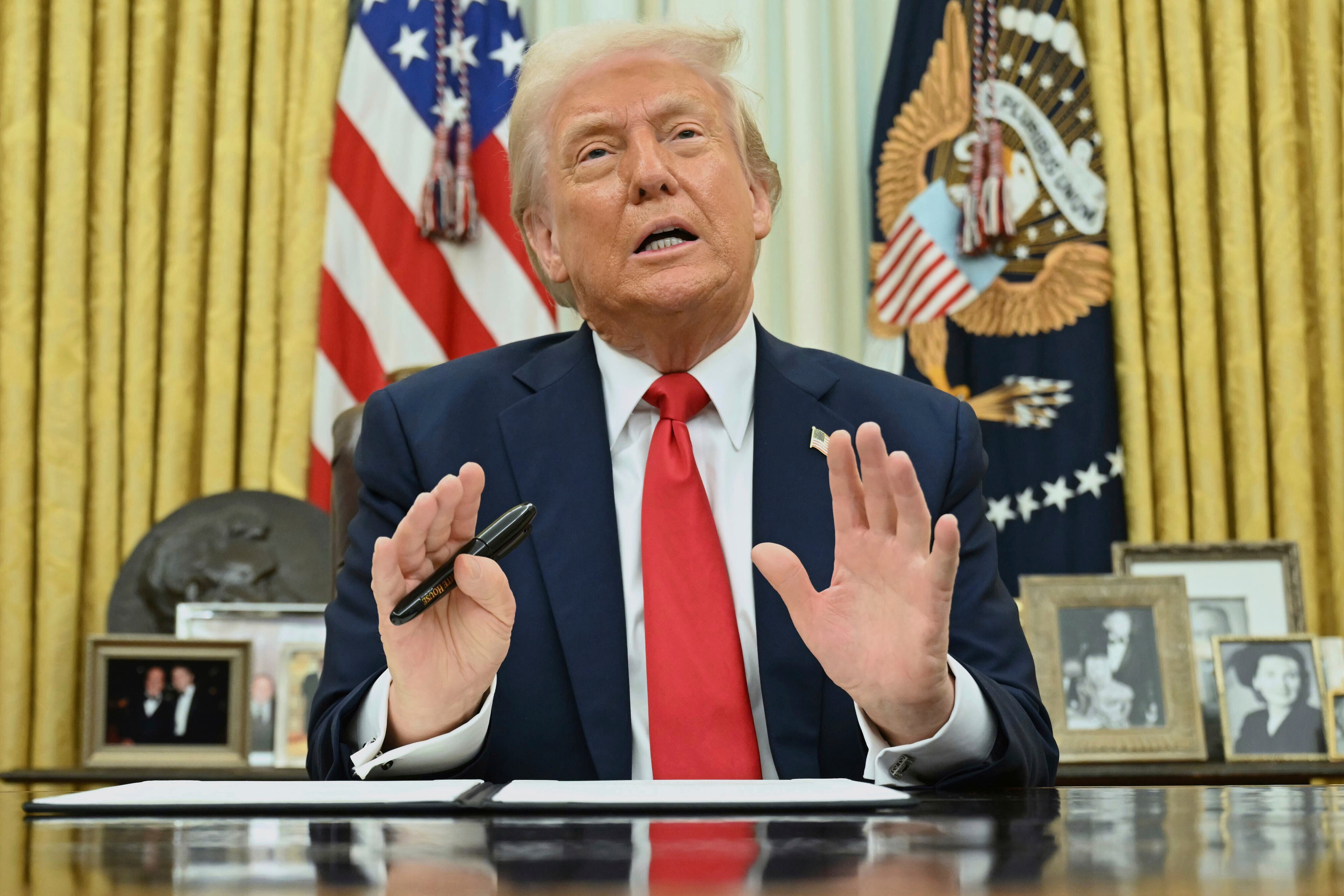 Donald Trump, presidente de Estados Unidos, confirma aranceles recíprocos