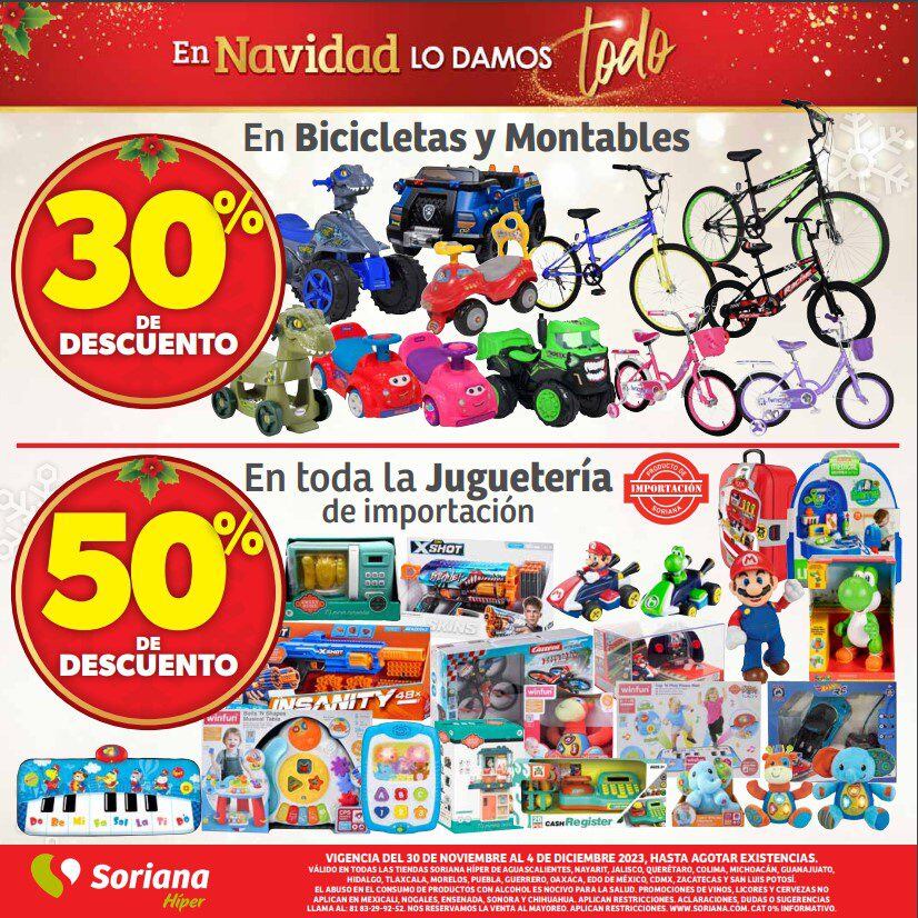 Ofertas en juguetería del 1 al 4 de diciembre 2023 en Soriana