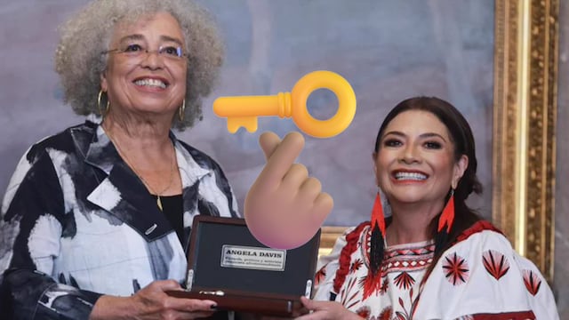Clara Brugada entrega las Llaves de la Ciudad a Angela Davis
