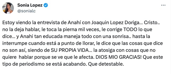 Critican a Joaquín López-Dóriga por actitud en entrevista con Anahí